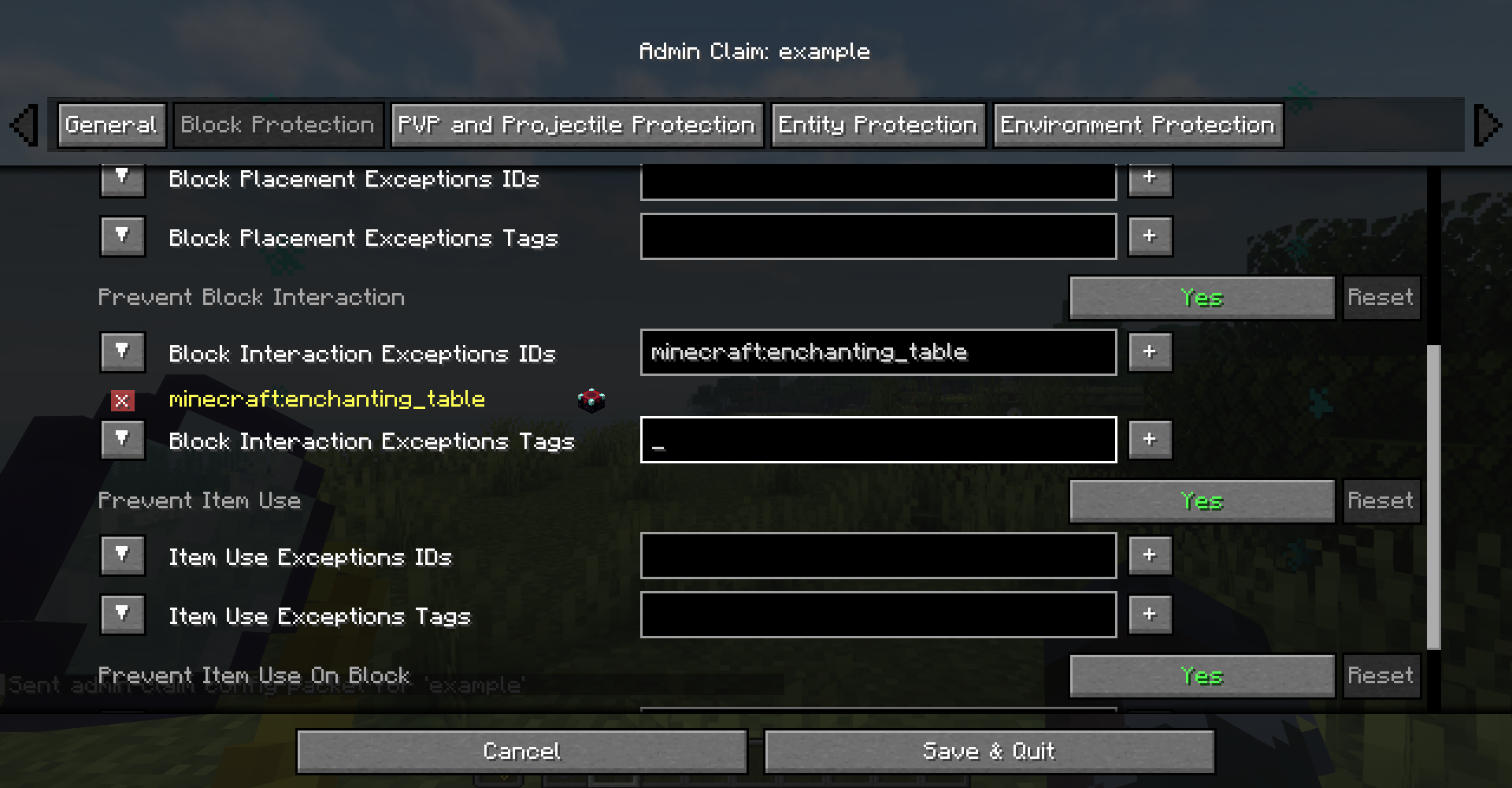 Admin Claim Configuration