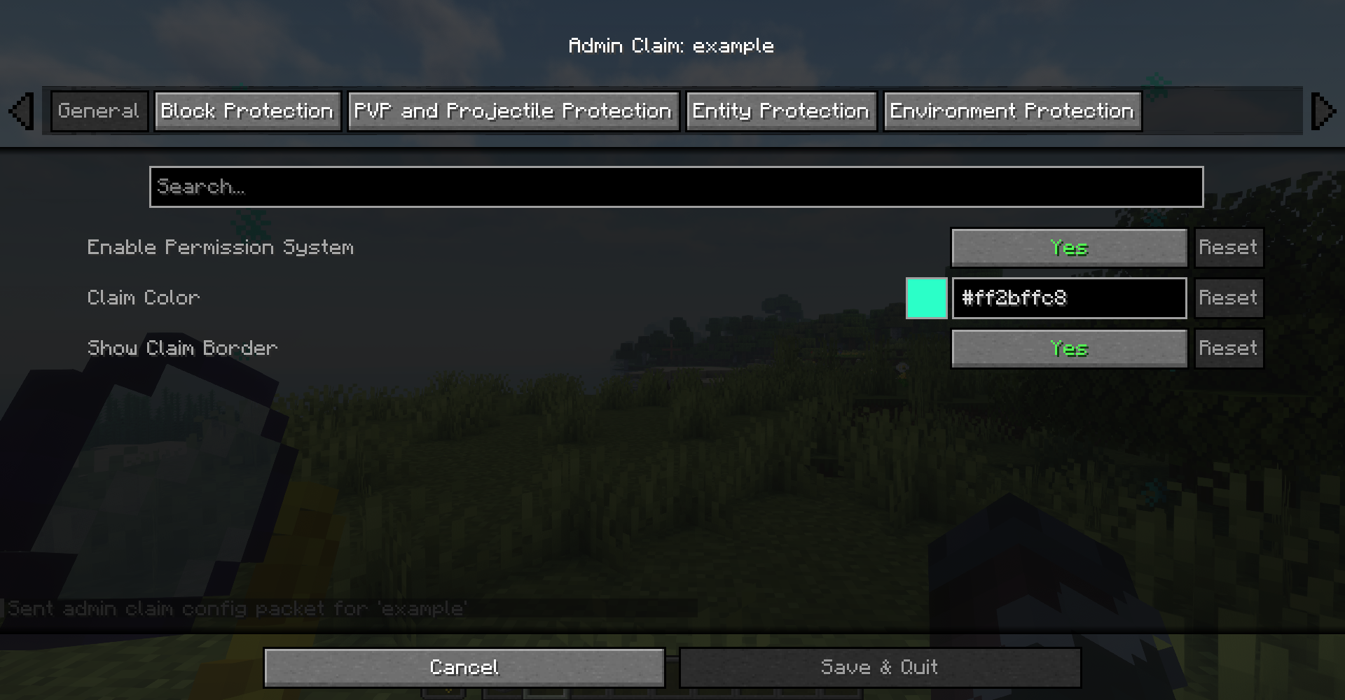 Admin Claim Configuration